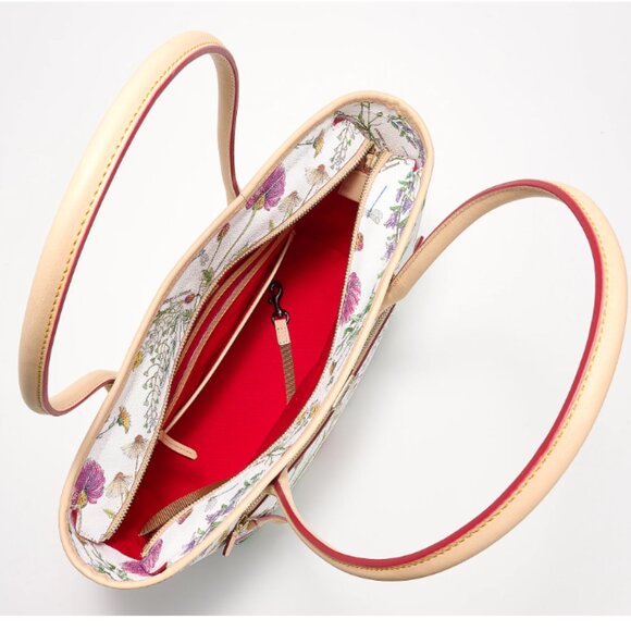 Dooney & Bourke Coated Cotton Botanical Tote  0370 - Picture 3 of 4